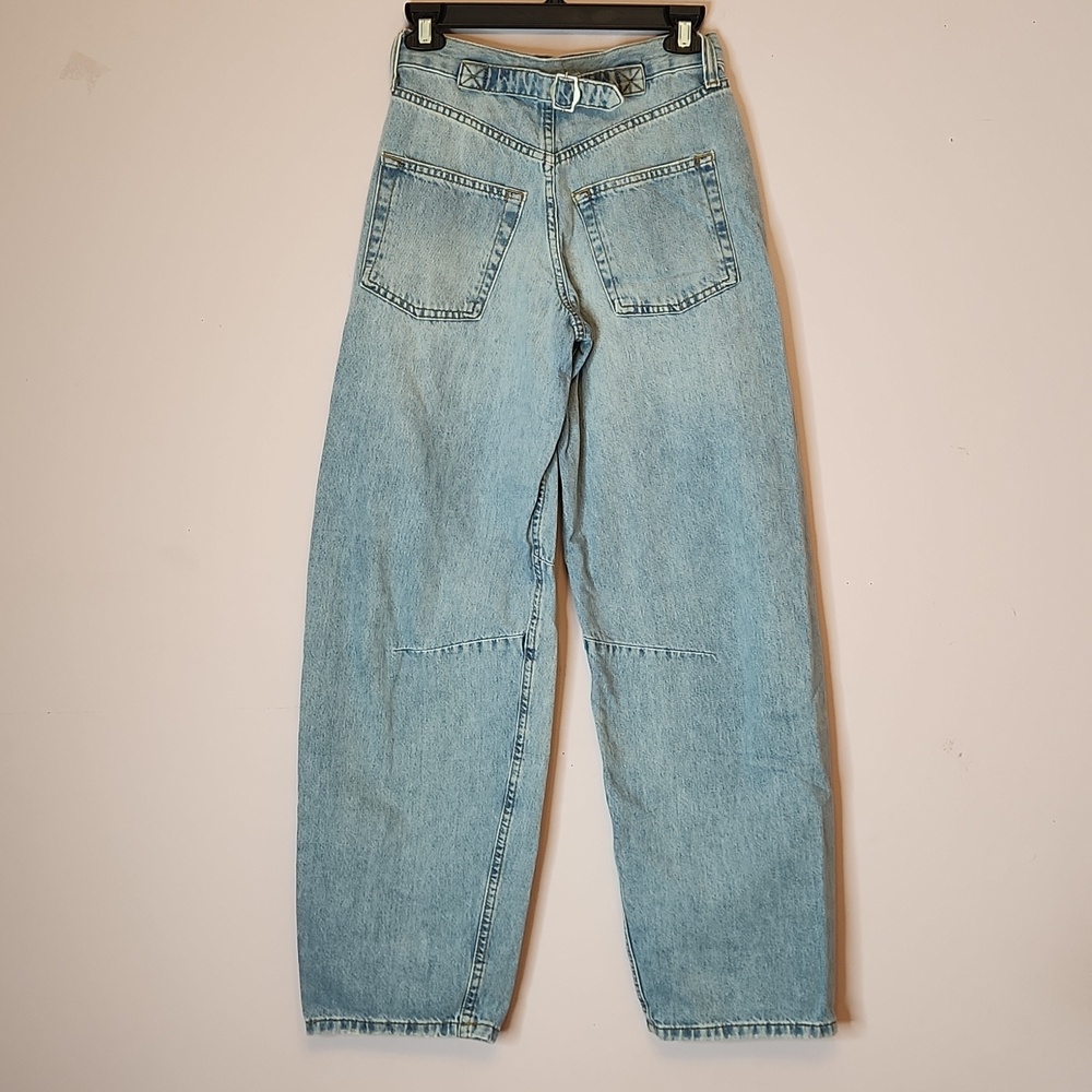 BDG Logan Buckle Baggy Barrel Jean, size 24 - Picture 4 of 16